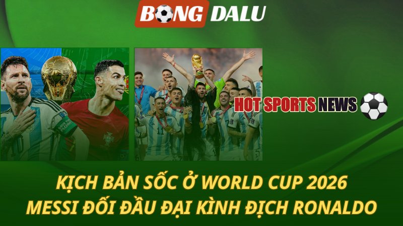 Kịch bản sốc ở World Cup 2026 – Messi đối đầu kình địch Ronaldo